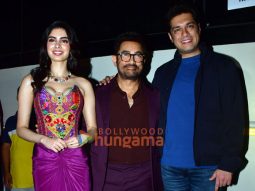 Photos: Aamir Khan, Junaid Khan and Khushi Kapoor snapped promoting Loveyapa on the sets of Bigg Boss 18