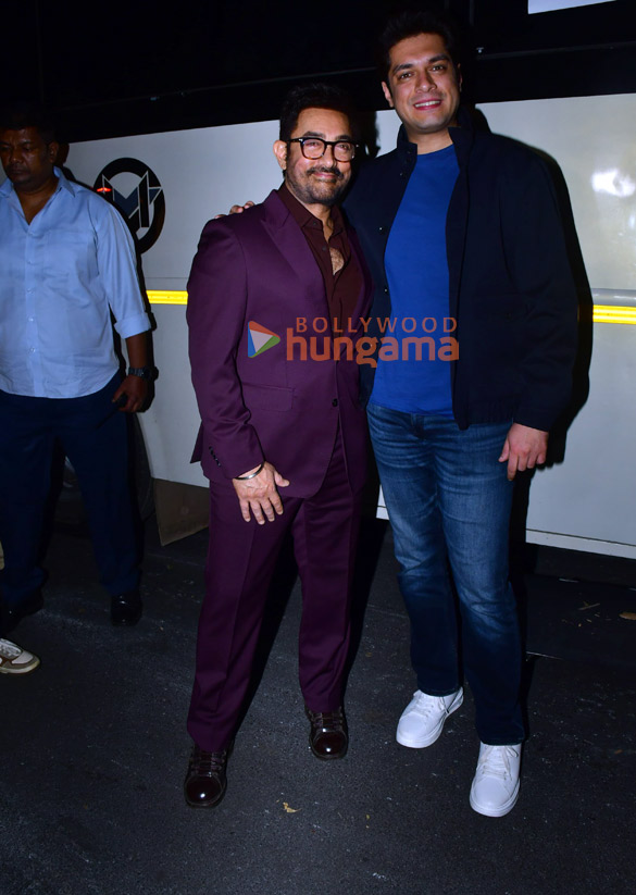 photos aamir khan junaid khan and khushi kapoor snapped promoting loveyapa on the sets of bigg boss 18 6