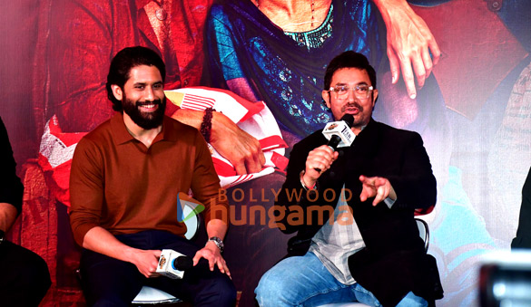 photos aamir khan naga chaitanya and others grace thandel trailer launch 7