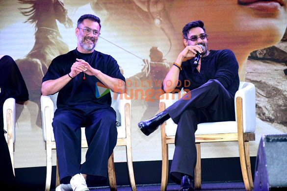 photos ajay devgn aaman devgan rasha thadani diana penty and others snapped at azaad trailer launch 12