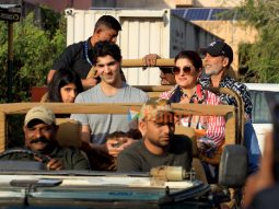 Photos: Akshay Kumar and family snapped while on safari at Jhalana