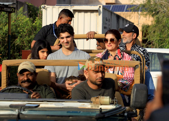 Photos: Akshay Kumar and family snapped while on safari at Jhalana Photos: Akshay Kumar and family snapped while on safari at Jhalana