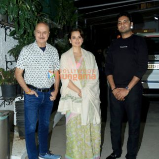 Photos: Kangana Ranaut, Anupam Kher and others grace the special screening of Emergency