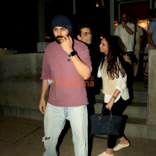 Photos: Kartik Aaryan, Karan Johar, Janhvi Kapoor and Ishaan Khatter snapped at Los Cavos restaurant in Bandra