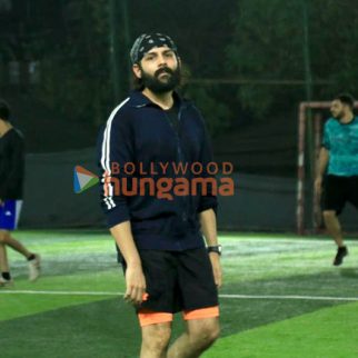 Photos: Kartik Aaryan snapped during a football match