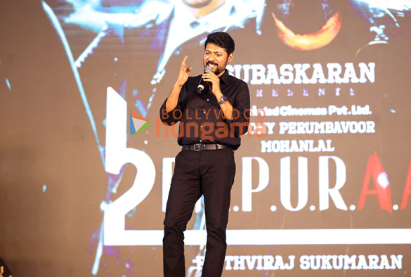 photos mohanlal prithviraj sukumaran and others snapped at l2e empuraan teaser launch event in kochi 8