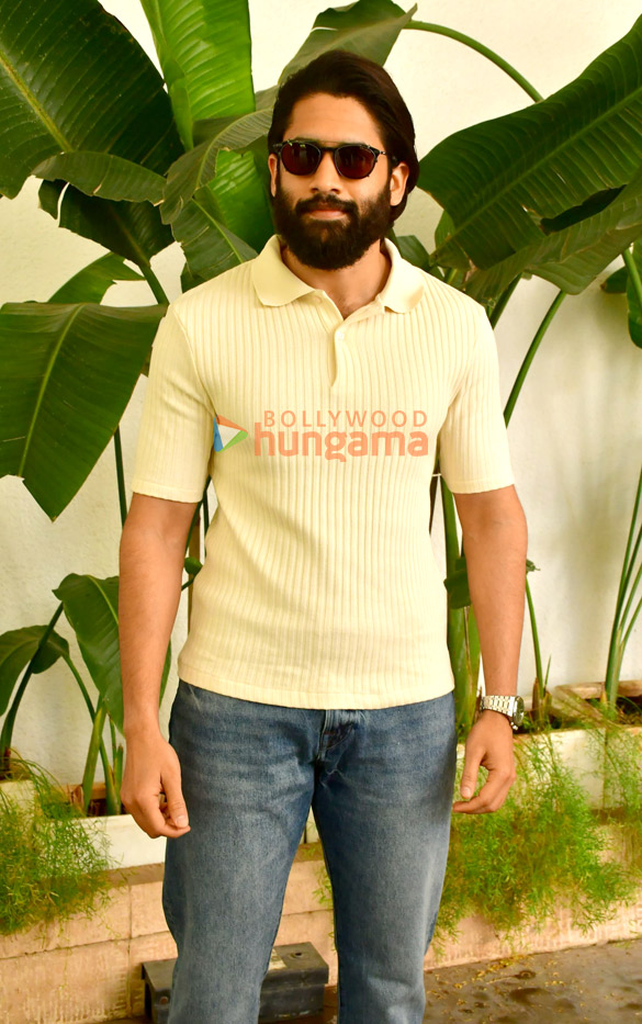 Photos: Naga Chaitanya snapped during Thandel promotions Photos: Naga Chaitanya snapped during Thandel promotions