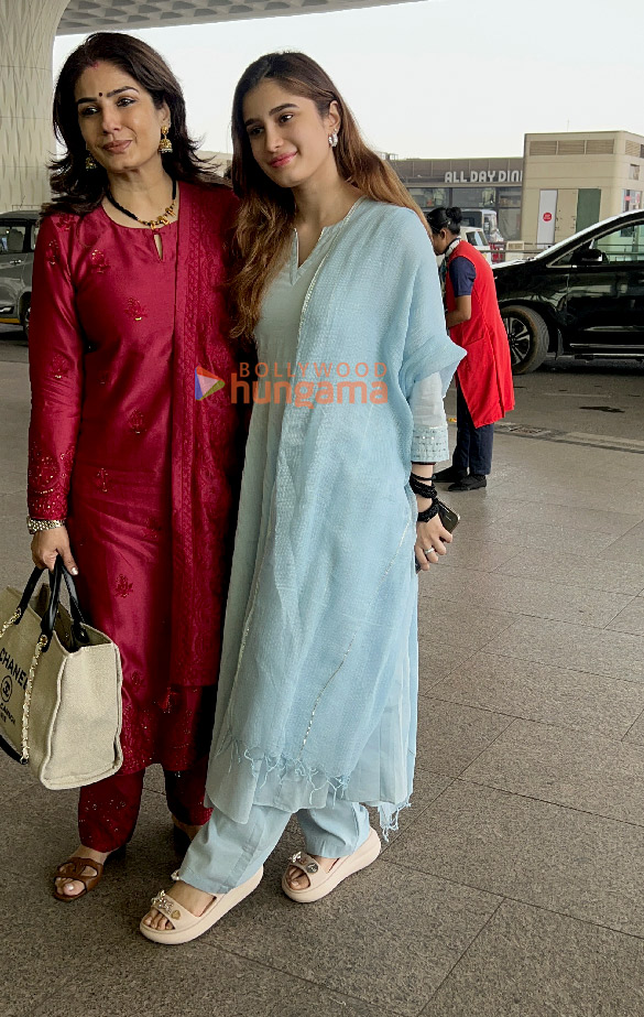 photos raveena tandon rasha thadani boman irani and others snapped at the airport 1