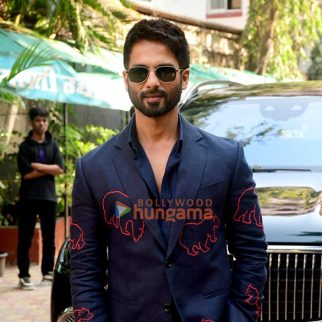 Photos: Shahid Kapoor and Pooja Hegde snapped promoting their film Deva at National College in Mumbai