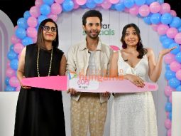 Photos: Sonali Kulkarni, Abhay Mahajan and Shweta Basu Prasad snapped promoting their upcoming series Oops Ab Kya?