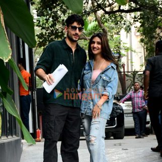 Photos: Sreeleela and Ibrahim Ali Khan snapped at Maddock Films office in Santacruz