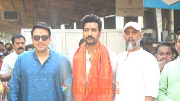 Photos: Vicky Kaushal, Dinesh Vijan and Laxman Utekar snapped at Siddhivinayak Temple