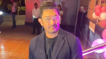 Aamir Khan spotted at an event in a dazzling look