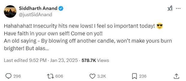 Siddharth Anand’s cryptic post on “Insecurity” fuels Fighter and Sky Force comparisons: “I feel so important today!”