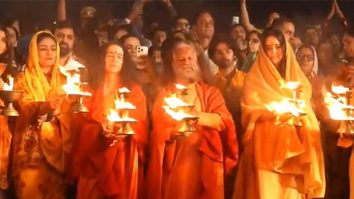 Katrina Kaif, Raveena Tandon, Rasha Thadani, Abhishek Banerjee, and others come together for maha-aarti at Kumbh in Prayagraj