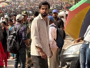 Abhishek Banerjee shoots a film at the Maha Kumbh Mela in Prayagraj