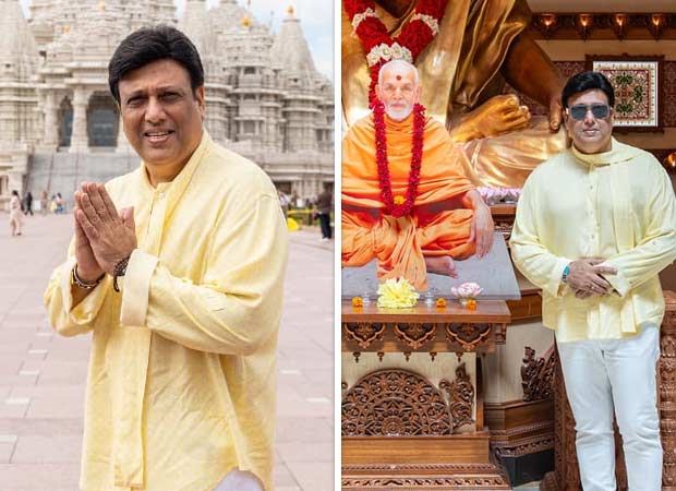Govinda visits the Swaminarayan temple in New Jersey