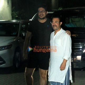 Photos: Aamir Khan and Junaid Khan snapped in Bandra