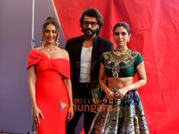Photos: Arjun Kapoor, Bhumi Pednekar, Rakul Preet Singh snapped on promoting their film Mere Husband Ki Biwi on the sets of Indian Idol