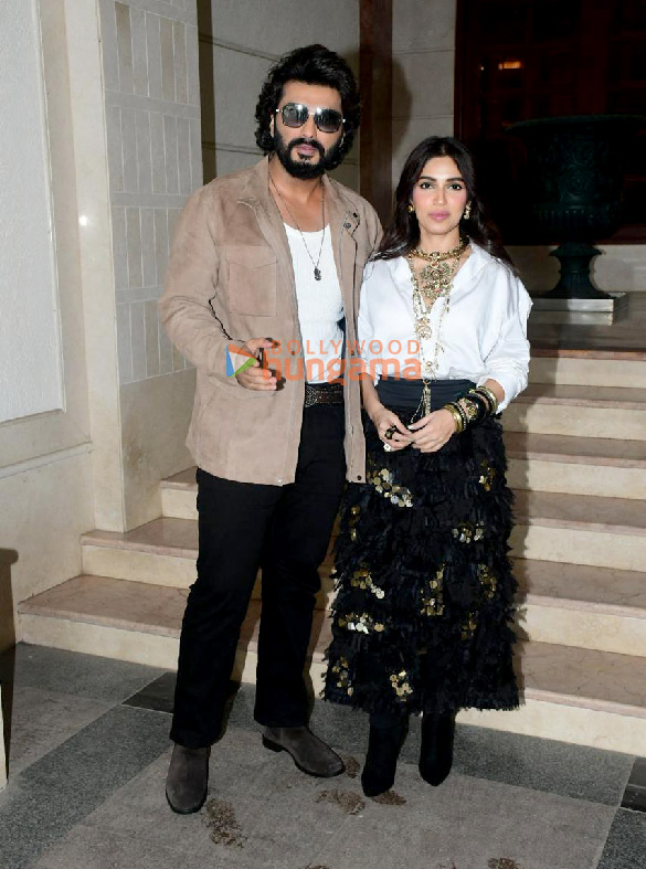 photos arjun kapoor bhumi pednekar and rakul preet sing snapped at radio city promoting mere husband ki biwi 3
