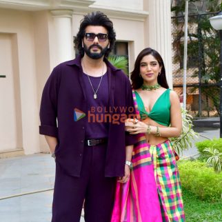 Photos: Arjun Kapoor, Bhumi Pednekar and Mudassar Aziz snapped promoting Mere Husband Ki Biwi