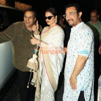 Photos: Dharmendra, Rekha, Aamir Khan and others grace the special screening of Loveyapa at Excel Entertainment’s office