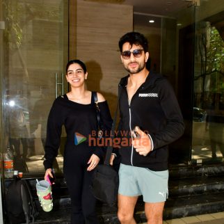 Photos: Ibrahim Ali Khan and Khushi Kapoor snapped at the gym in Juhu