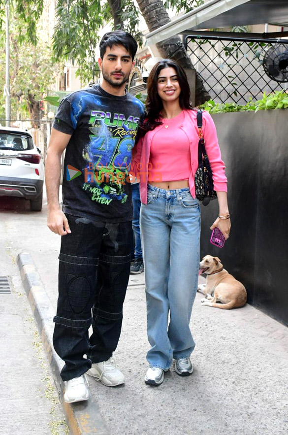photos ibrahim ali khan and khushi kapoor snapped promoting nadaaniyan 1
