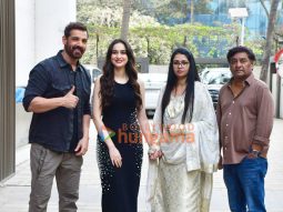 Photos: John Abraham, Sadia Khateeb and Shivam Nair snapped promoting The Diplomat