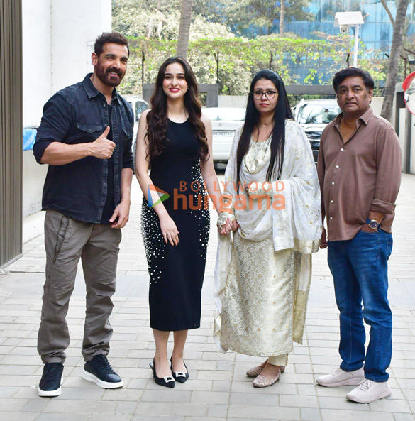 photos john abraham sadia khateeb and shivam nair snapped promoting the diplomat 1