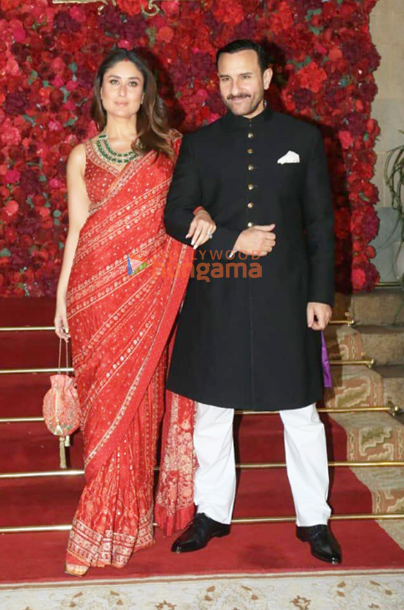 photos kareena kapoor khan saif ali khan karisma kapoor mihir ahuja tina ambani and others attend aadar jain and alekha advani