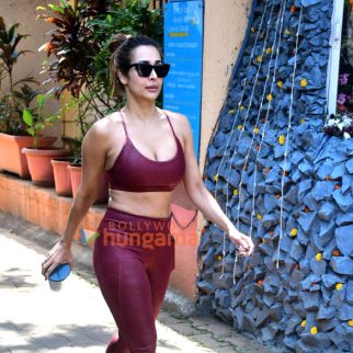 Photos: Malaika Arora snapped outside Diva Yoga in Bandra