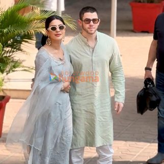 Photos: Priyanka Chopra Jonas and Nick Jonas snapped outside Madhu Chopra's house in Versova