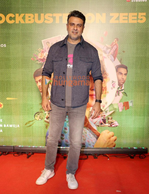 photos sanya malhotra harman baweja and others snapped at the success bash of mrs 2