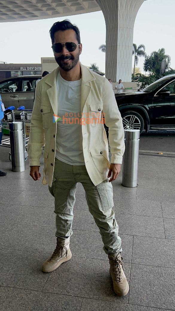 photos varun dhawan malaika arora geeta basra and others snapped at the airport 1