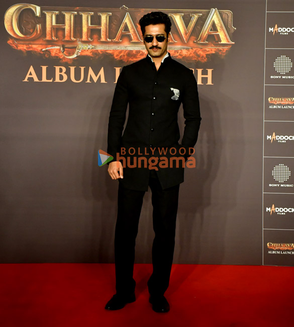 photos vicky kaushal rashmika mandanna and others snapped at the music launch of the movie chhaava 1