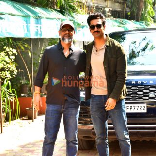 Photos: Vicky Kaushal and Laxman Utekar snapped promoting Chhaava