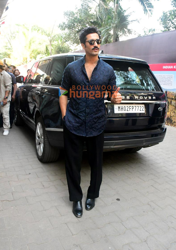 photos vicky kaushal snapped at met college promoting chhaava 1