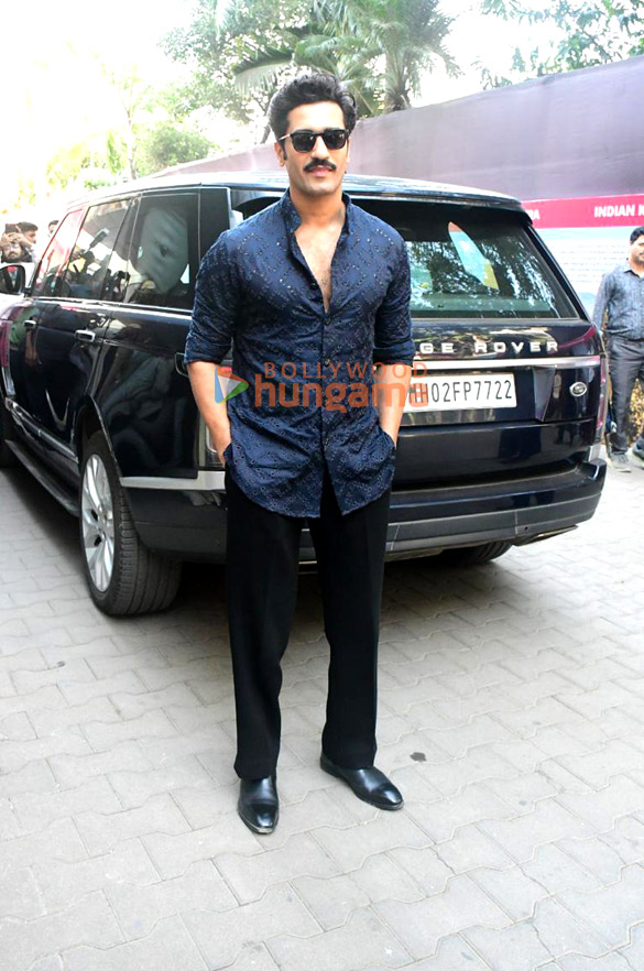 photos vicky kaushal snapped at met college promoting chhaava 3