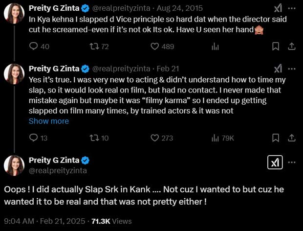 Preity Zinta recalls slapping Shah Rukh Khan on Kabhi Alvida Naa Kehna set: “He wanted it to be real, and…”