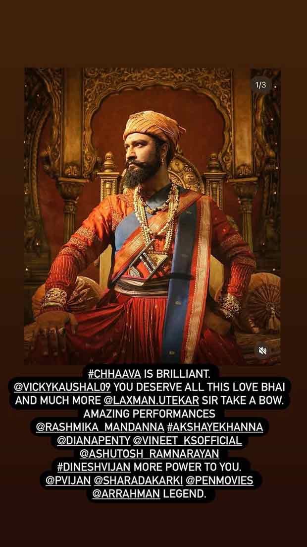 Rajkummar Rao reviews Chhaava; showers praises on Vicky Kaushal and team