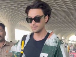 Aayush Sharma in a casual chic airport look