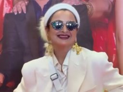 Rekha turns heads in bold white pantsuit, exuding boss lady vibes at Pintu Ki Pappi trailer launch