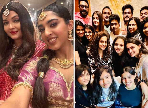 Aishwarya Rai Bachchan attends a family wedding in Pune; Abhishek Bachchan poses with actress in group photo