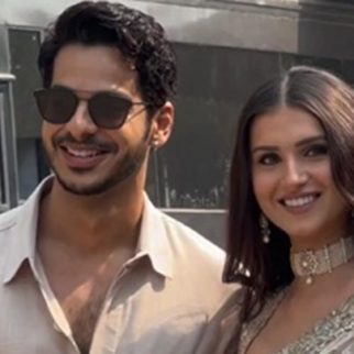 B town's new on screen couple Tara Sutaria &  Ishaan Khattar pose for media