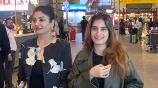 Beautiful mother-daughter duo Raveena Tandon & Rasha Thadani papped at the airport