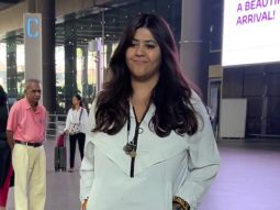 Ekta Kapoor snapped at the airport