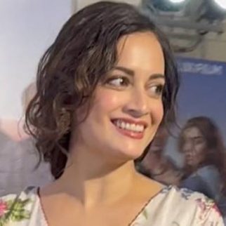 Fresh in floral! Dia Mirza smiles for paps at Nadaaniyan screening