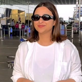 Parineeti Chopra wearing a pretty white shirt at the airport