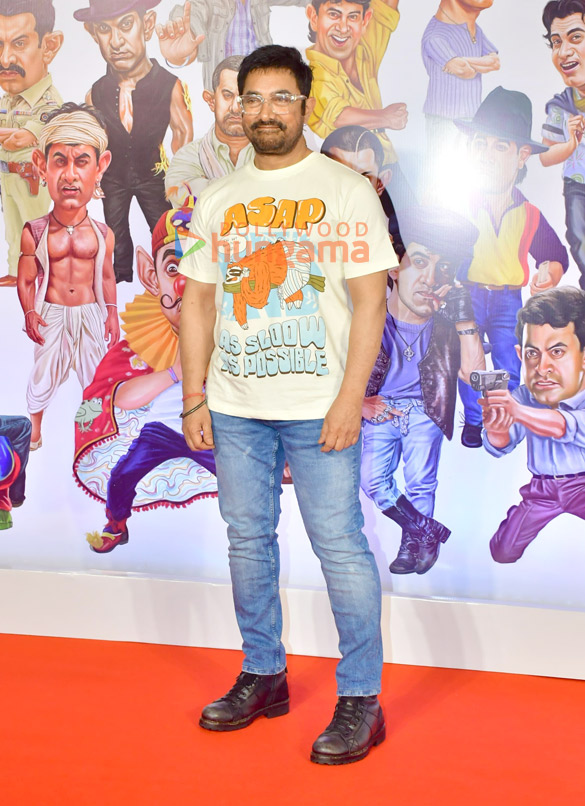 photos aamir khan javed akhtar and ajay bijli snapped at the launch of aamir khan film festival 4